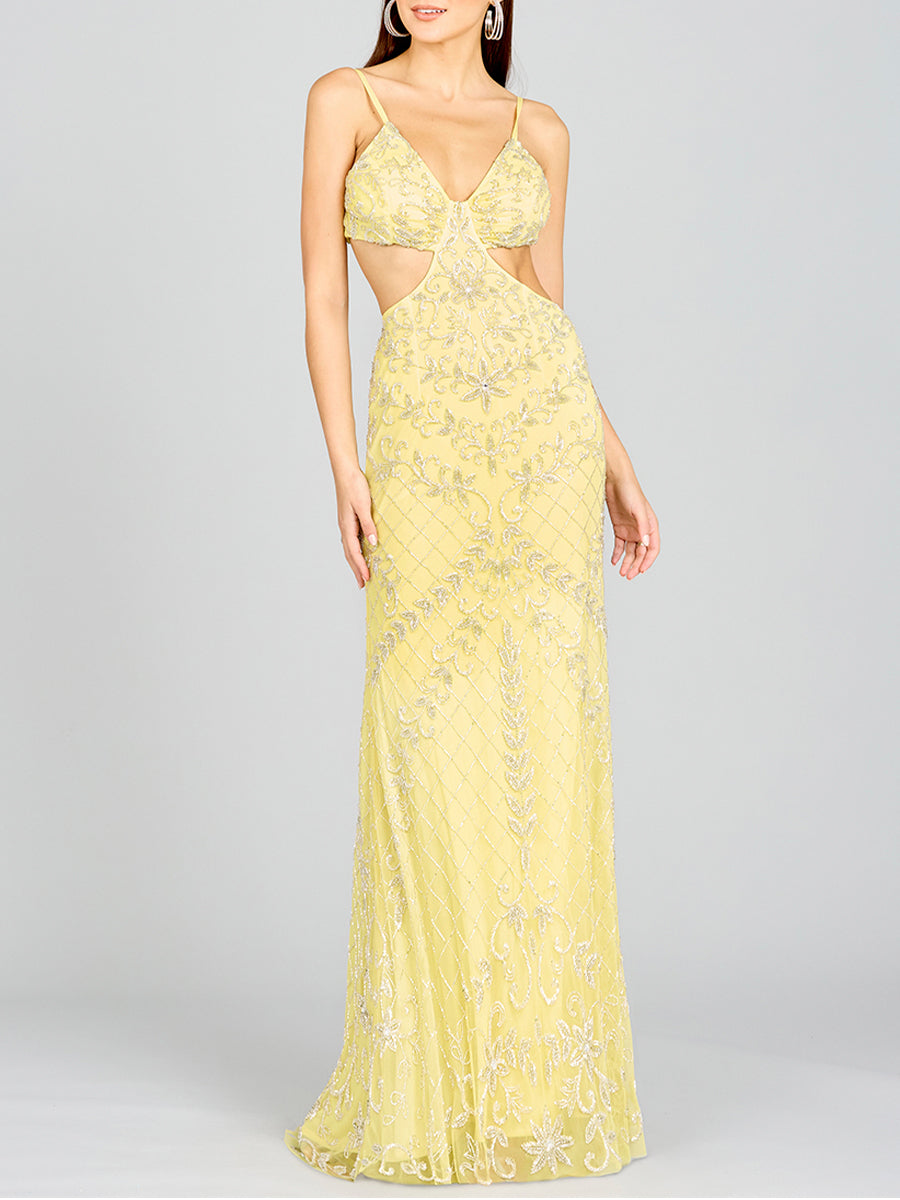 Countess Beaded Gown Periwinkle / 10