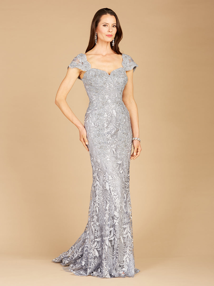 Lara 29295 - Fitted Lace Mermaid Gown