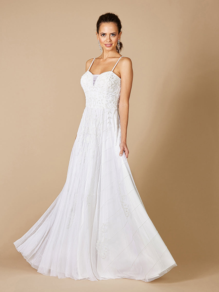 Lara Greenley Sleeveless Beaded Wedding Dress main image 0