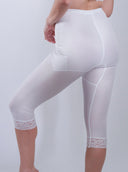 Style 6265 | Waistline Capri Pant Liner with Tummy Control Panel| Memory Compression Fabric | Medium Support
