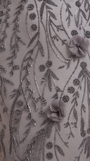 Lara Beaded Midi Dress with 3-D Florals | 28830