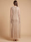 High Neck Beaded Dress with Long Cape |  28840
