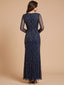 Long Sleeve Beaded Gown | 28841