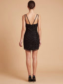 Lara 28842 - Beaded Short Dress with Fringe