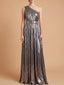 One Shoulder Metallic Dress | 28844