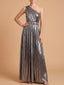One Shoulder Metallic Dress | 28844