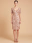 Embellished Midi Dress with Short Sleeves | 28846