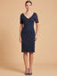 Embellished Midi Dress with Short Sleeves | 28846