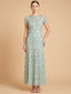 3D Floral Embellished Gown with Cap Sleeves | 28850