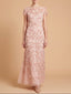 3D Floral Embellished Gown with Cap Sleeves | 28850