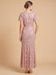 3D Floral Embellished Gown with Cape Sleeves | 28852