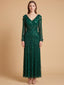 3D Floral Embellished Long Sleeve Gown | 28854