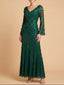 3D Floral Embellished Long Sleeve Gown | 28854