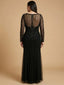 Lara High Neck Beaded Gown