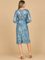 Lara 28855 - Beaded A-line Midi Dress with Long Sleeves