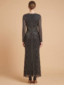 Lara 28892 - Long Sleeve Beaded Gown