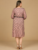 Beaded Midi Dress with Long Sleeves
