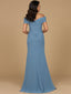 Off Shoulder Elegant Chiffon Gown