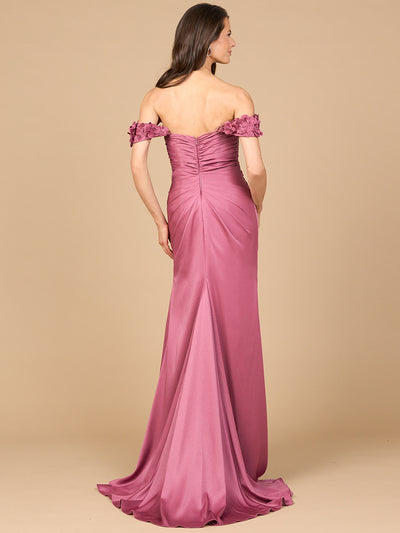 Lara 28916 - Off Shoulder Crepe Gown