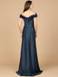 Off Shoulder Satin Gown