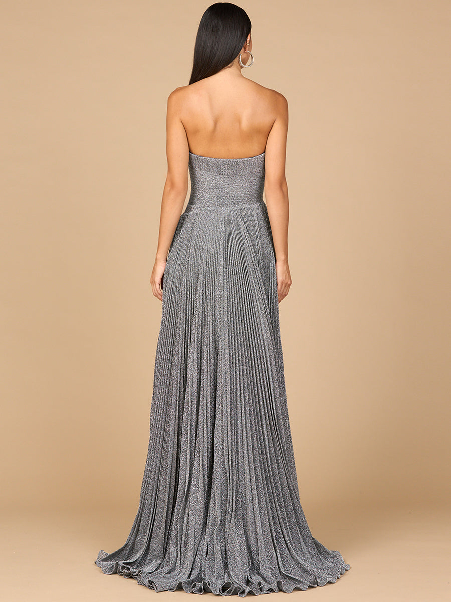 Lara 28932 - Flowing Pleated, Strapless Dress