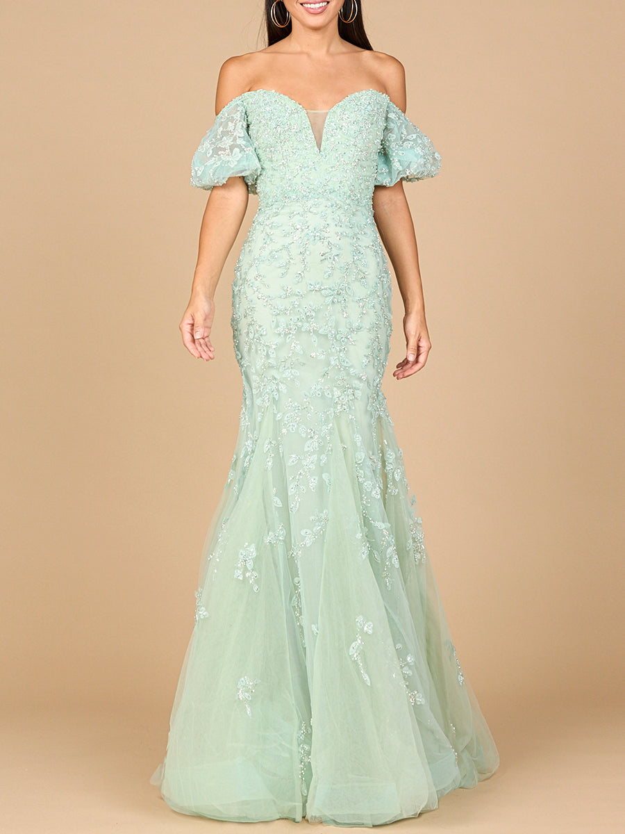 Lara 28938 -  Lace, Off Shoulder Mermaid Gown