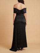 Off Shoulder Satin Dress | 28945