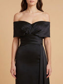 Off Shoulder Satin Dress | 28945