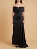 Off Shoulder Satin Dress | 28945
