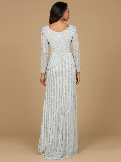 Lara 28953 - Long Sleeve Beaded Gown