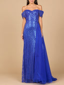 Off Shoulder Fitted Gown