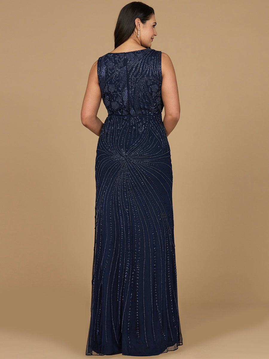 Lara 28976  - Asymmetrical, Beaded Gown