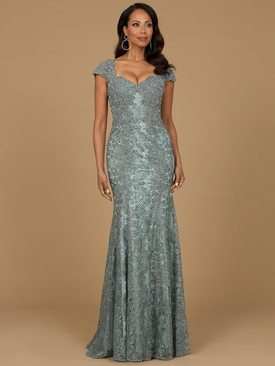 Lara 28980- Fitted Lace Mermaid Gown