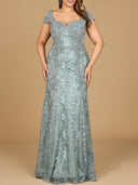 Fitted Lace Mermaid Gown