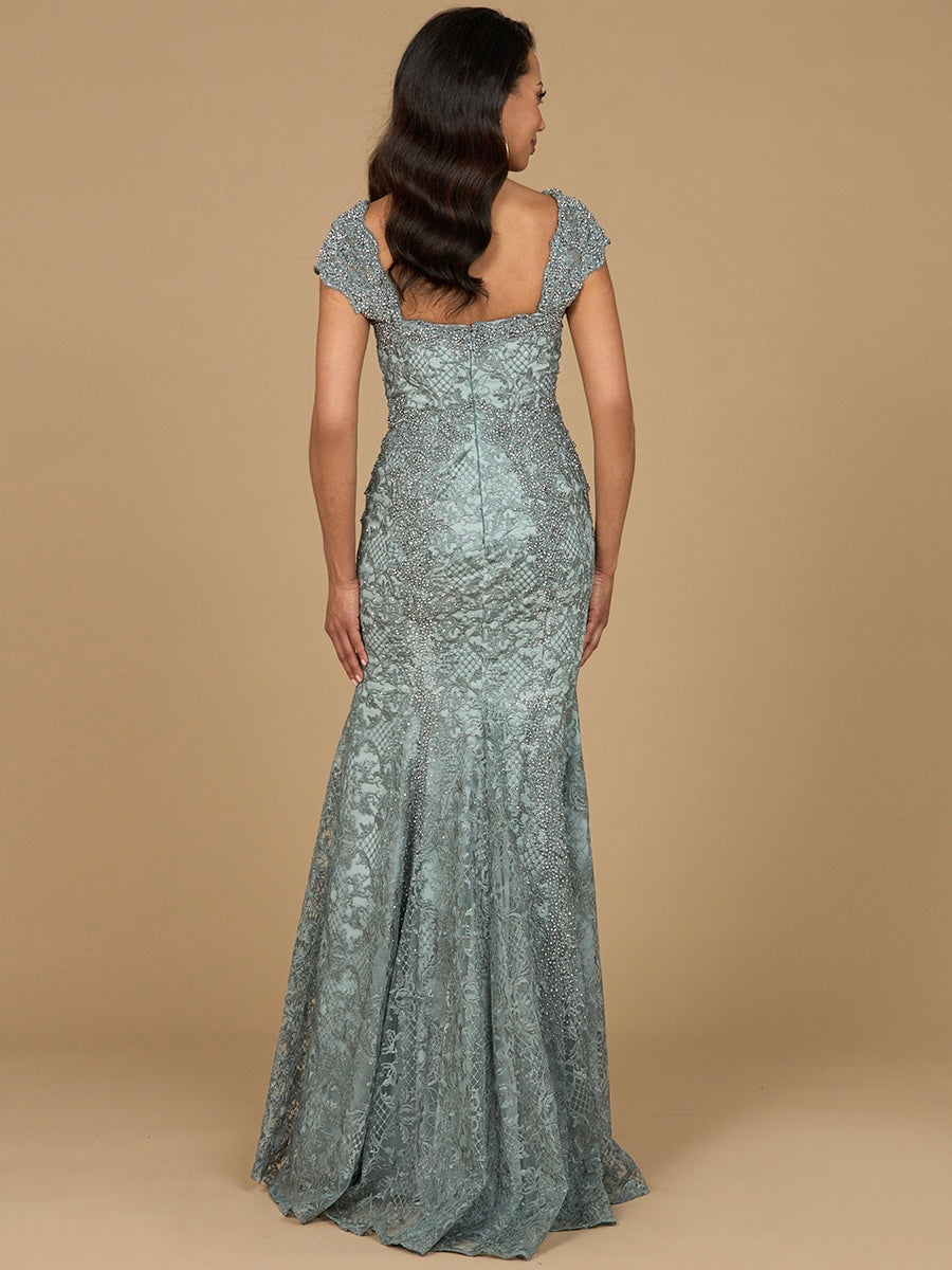 Lara 28980- Fitted Lace Mermaid Gown