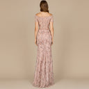 Off Shoulder Mermaid Gown with Short Sleeves