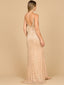 Lara 29004 - Fitted Beaded Gown with Spaghetti Straps