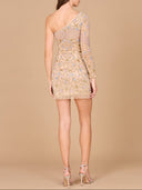 One Sleeve Cocktail Dress  - OUTLET