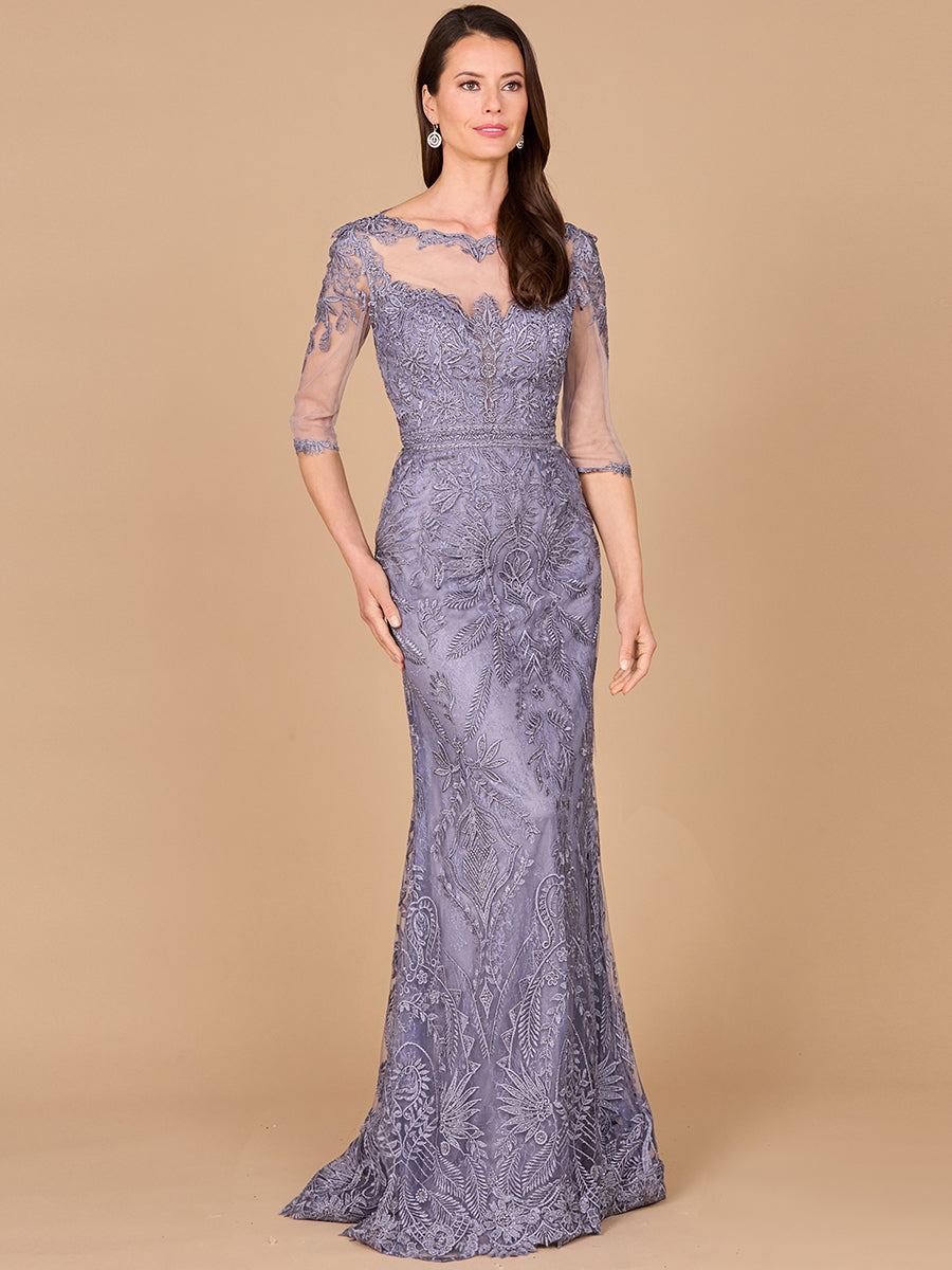 Sheath gowns with sleeves shop
