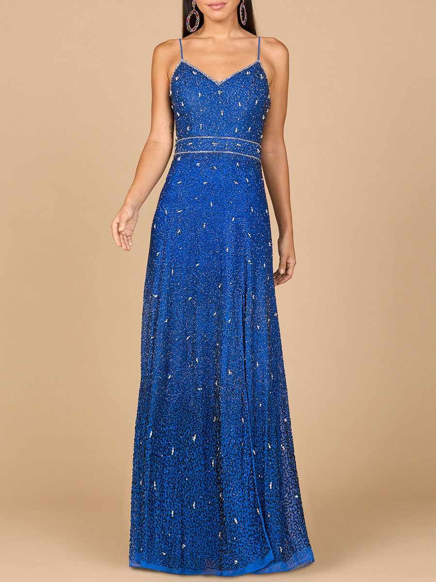 Lara 29033 - Ombre Beaded Gown