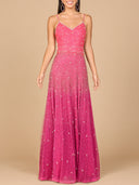 Ombre Beaded Gown  - OUTLET
