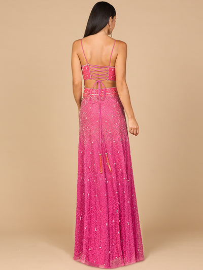 Lara 29033 - Ombre Beaded Gown