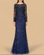 Long Sleeve Lace Gown | 29050