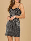 Beaded Cocktail Dress with Fringe