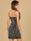 Beaded Cocktail Dress with Fringe