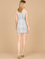 V-Neck Sleeveless Beaded Cocktail Dress