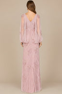 Beaded Cape Sleeve Dress