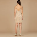 Embellished Cocktail Dress with V-Neckline