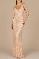 Spaghetti Strap Beaded Dress