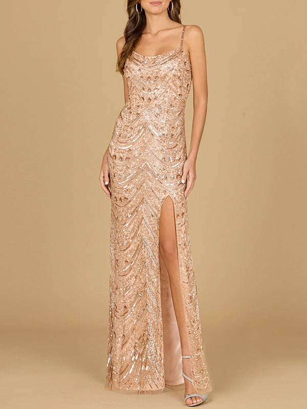 Scoop Neck Beaded Dress - OUTLET